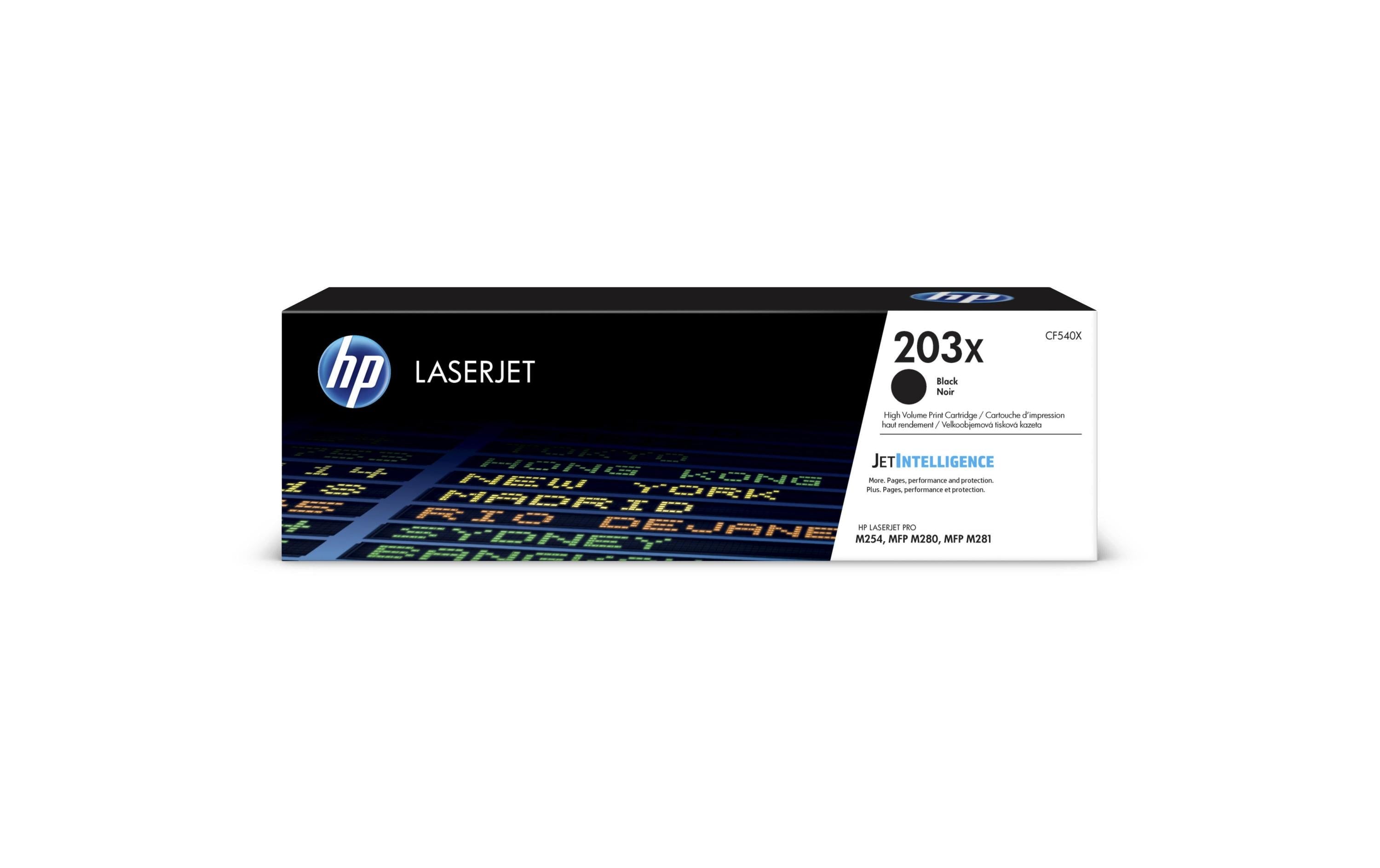 HP Toner 203X - Black (CF540X) Seitenkapazität ~ 3'200 Seiten
