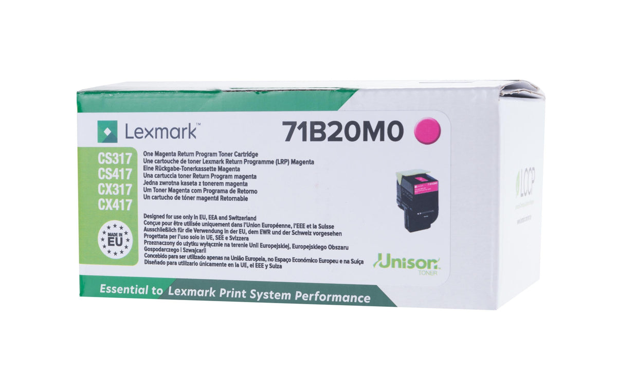 Toner Lexmark 71B20M0 magenta, 1000 Seiten Lexmark CS/CX 317, 417, 517
