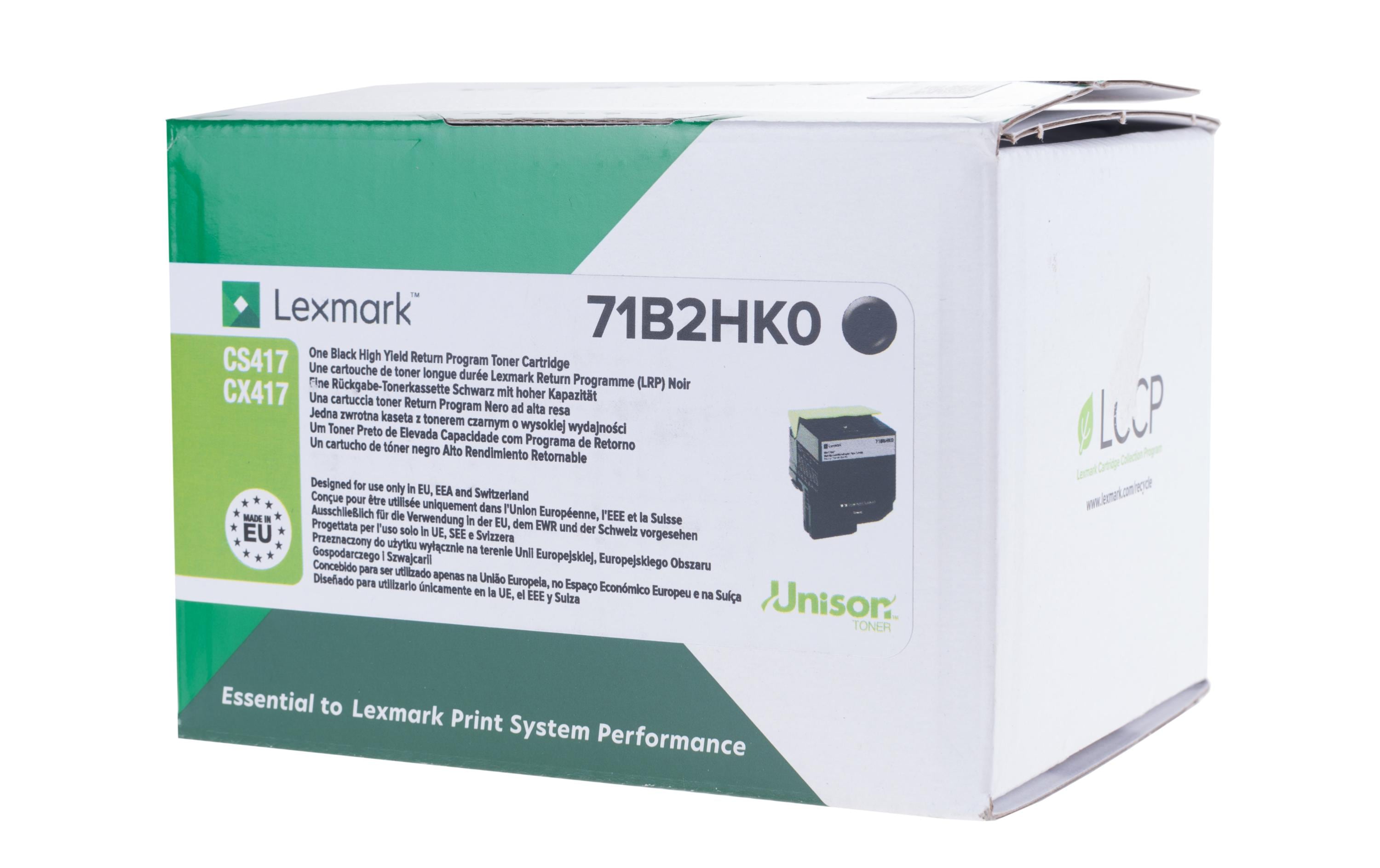 Toner Lexmark 71B2HK0 black, 6'000 Seiten Lexmark CS/CX, 417, 517