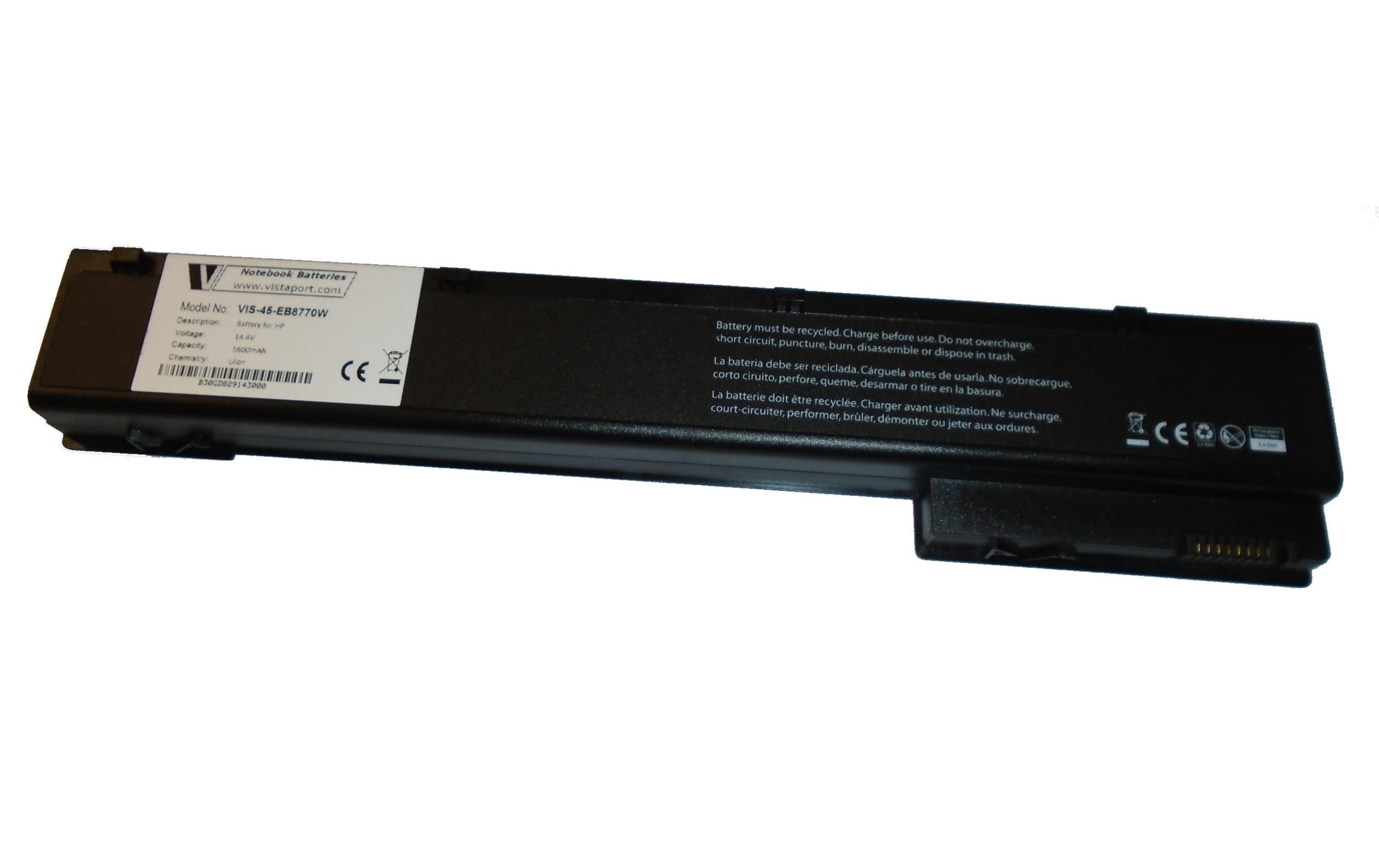 Vistaport Notebook Batteries für HP LiIon, 10.8V, 5600mAh, schwarz