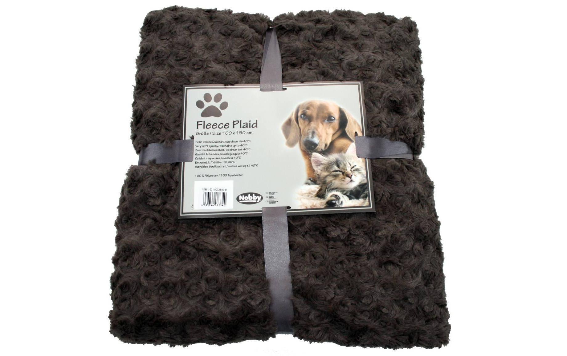 Nobby Fleece SuperSoft 100x150cm, braun