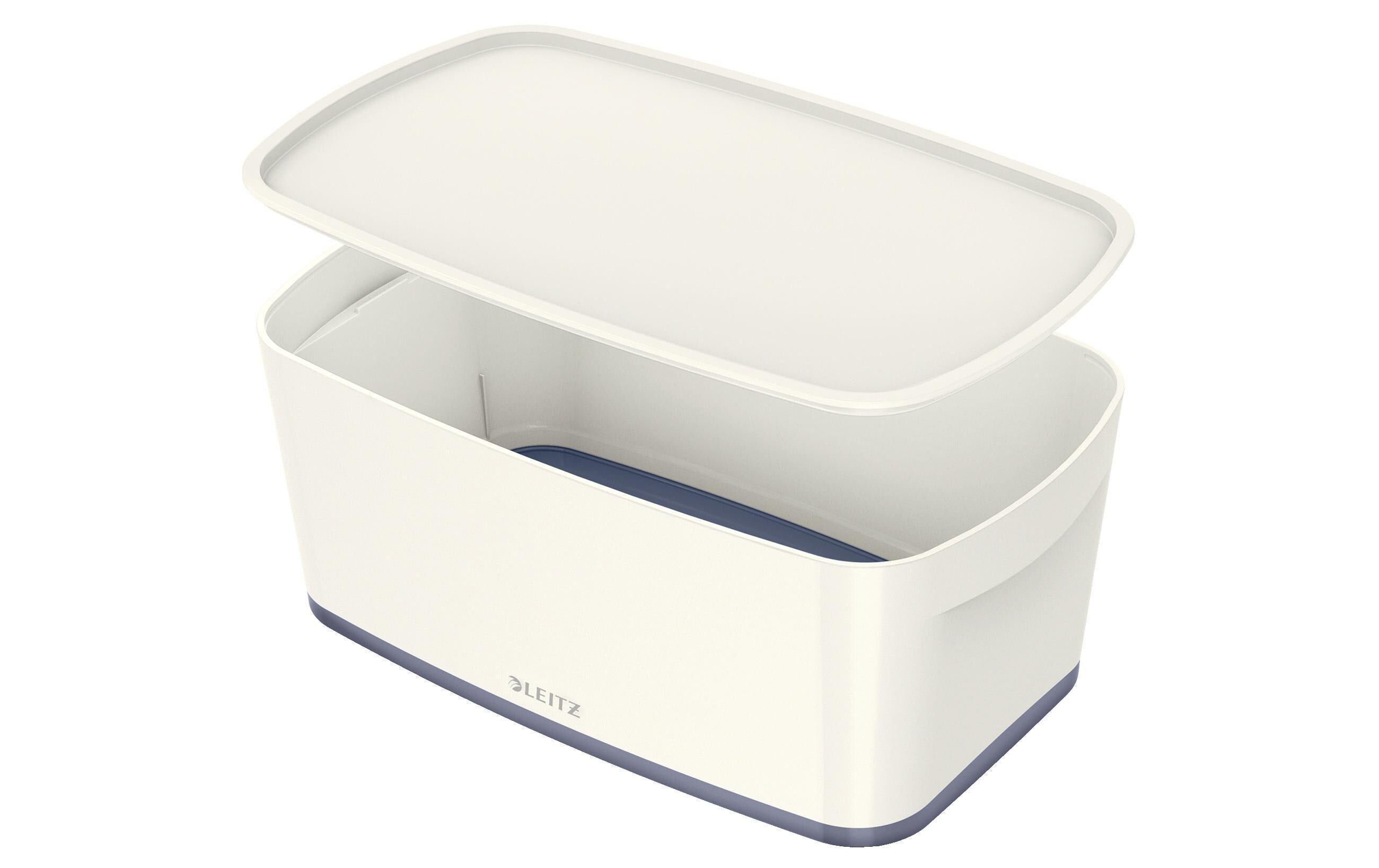 Leitz MyBox Klein mit Deckel weiss/grau, Aufbewahrungsbox  ,5 Liter