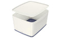 Leitz MyBox Gross mit Deckel weiss/grau, Aufbewahrungsbox , 18 Liter