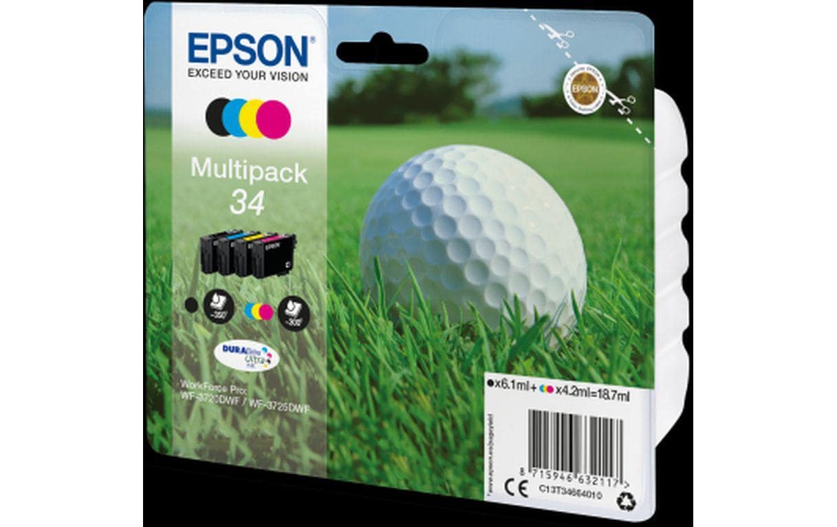 Tinte Epson T34664010, multipack c/m/y/bk Multipack, 4.2ml