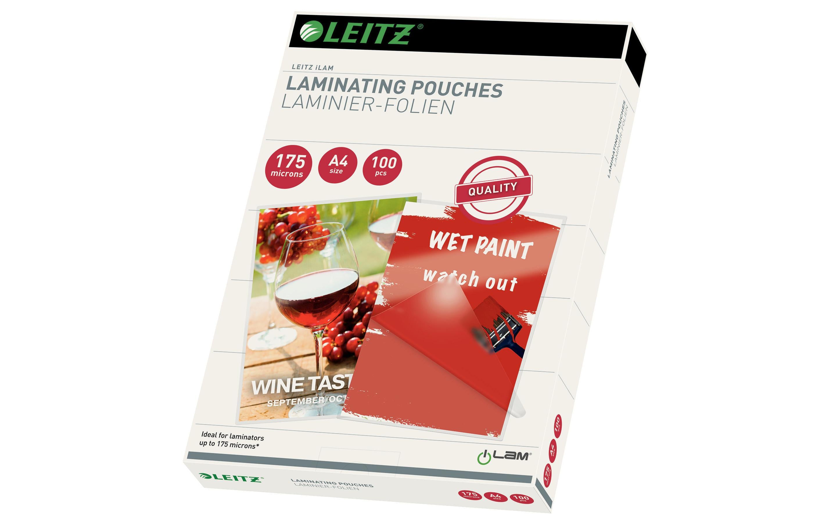 Leitz Heisslaminierfolien A4 175 mic, 100 Stück