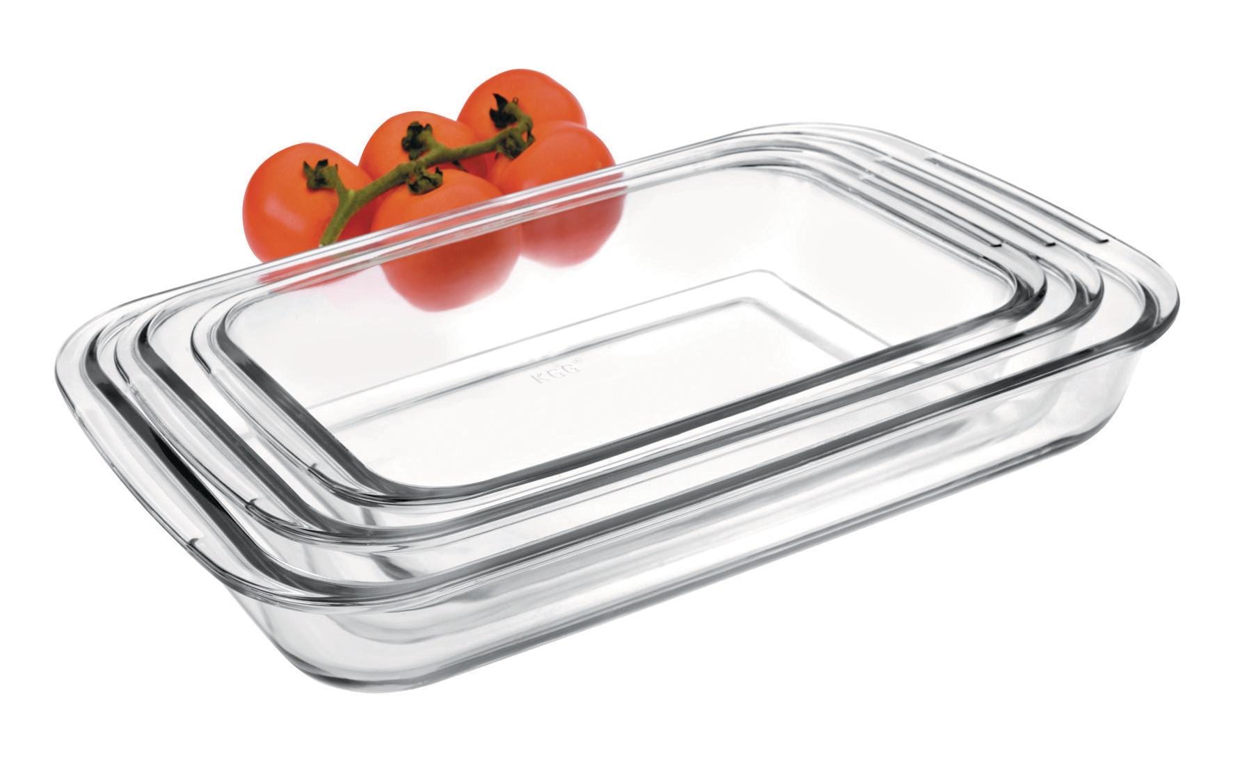 Ibili Auflaufform Set 30x18, 34x24, 40x23cm