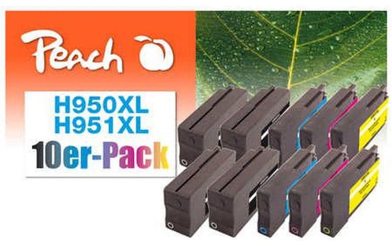 Peach Tinte HP Nr. 950/951 Multpack 4x bk 46ml je 2x  c, m, y 14ml