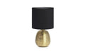 MARKSLOJD Oscar Tischleuchte Gold 107068, E27 1x 60W, Ein/Aus-Schalter