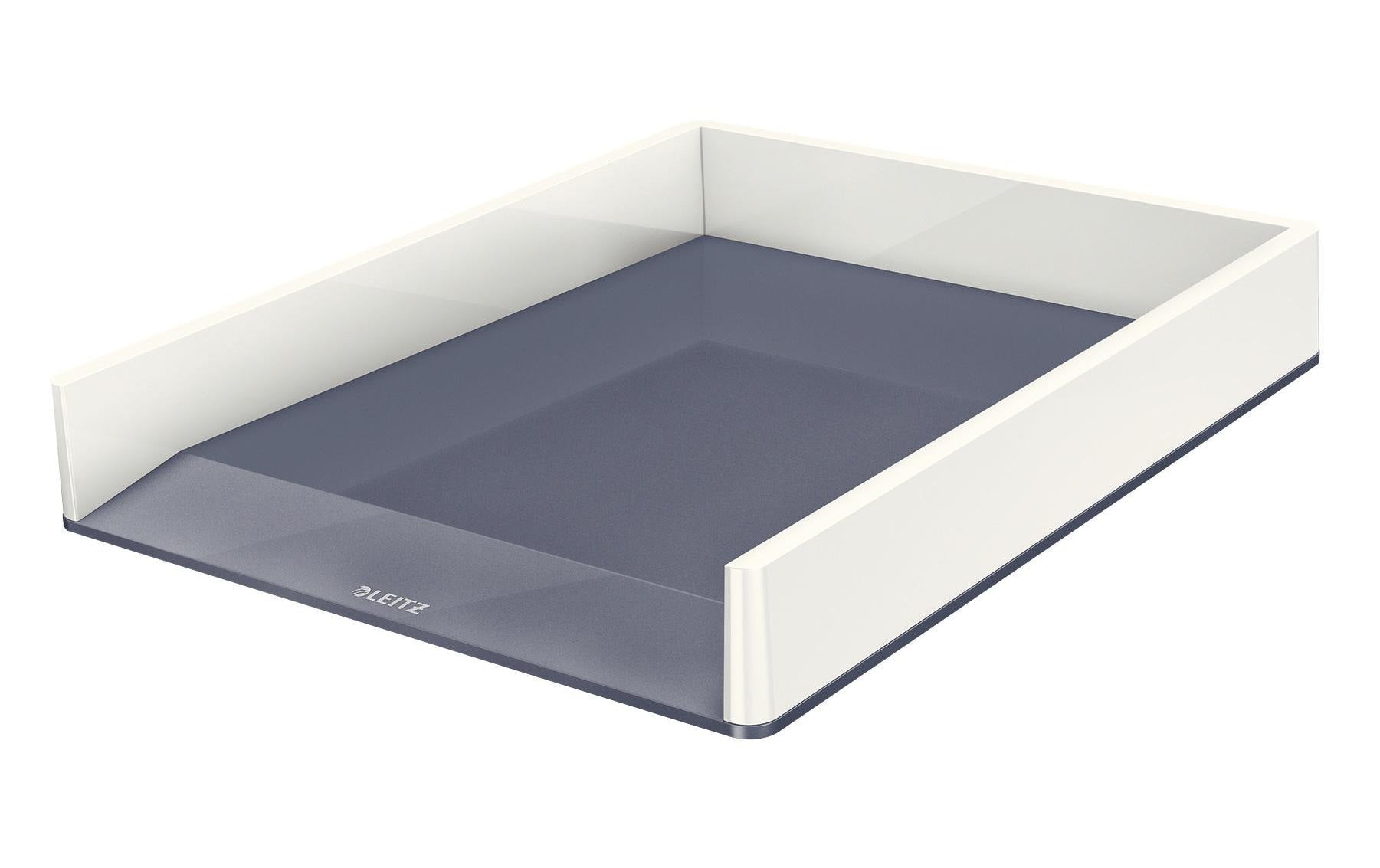Leitz WOW Briefkorb Duo Colour perlweiss