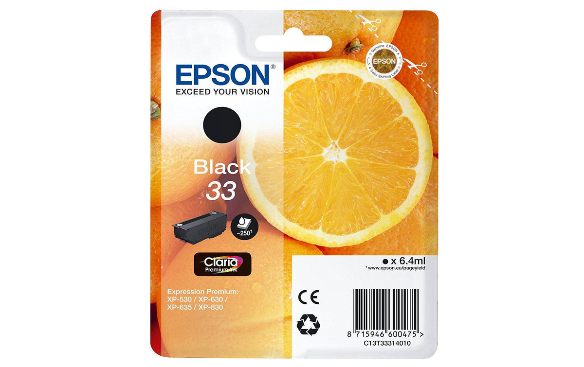 Tinte Epson C13T33314012, black, 250 S Expression Home XP-530, XP-630, XP-635/830