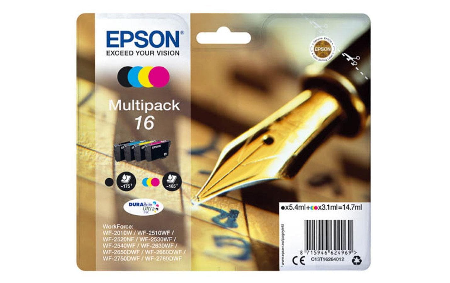 Tinte Epson C13T16264012 CMYK Mulitpack