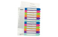 Leitz WOW PC-beschriftbares Register mehrfarbig, extrabreit, PP, 1-12