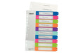 Leitz WOW PC-beschriftbares Register mehrfarbig, extrabreit, PP, 1-10
