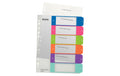 Leitz WOW PC-beschriftbares Register mehrfarbig, extrabreit, PP, 1-6
