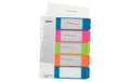 Leitz WOW PC-beschriftbares Register mehrfarbig, extrabreit, PP, 1-5