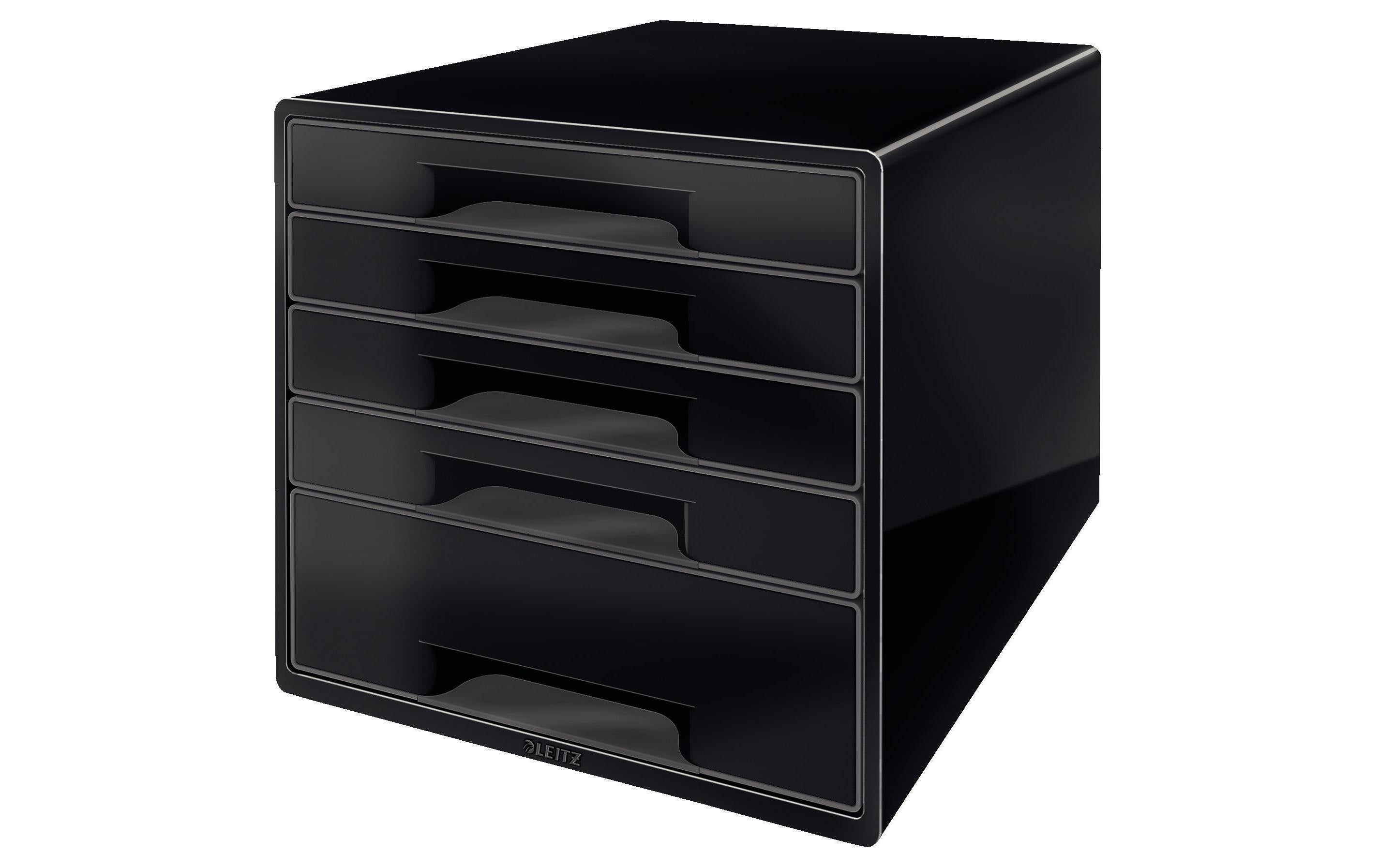 Leitz CUBE Duo Colour schwarz, 5 Schubladen