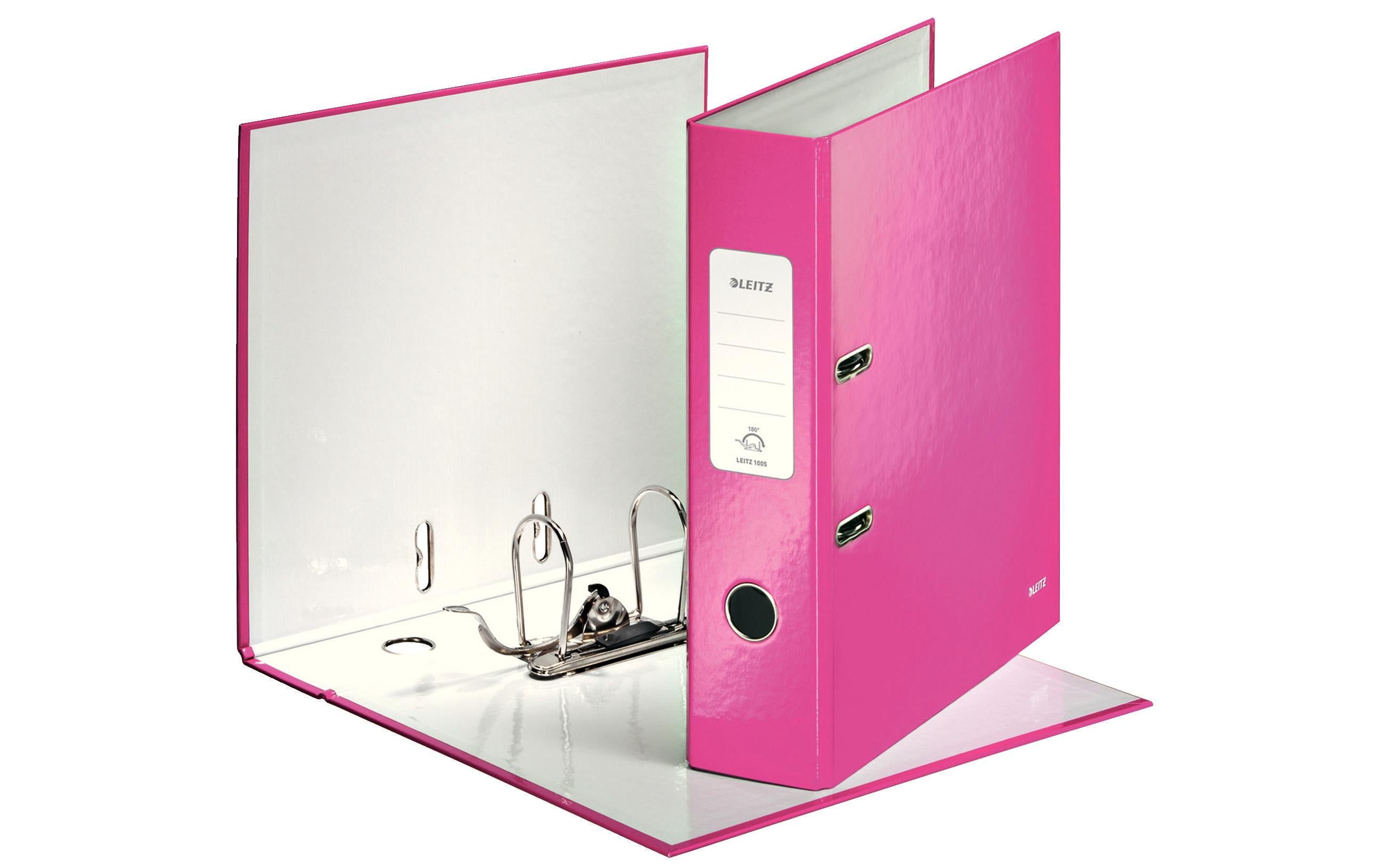Leitz WOW Qualitäts-Ordner 180° pink, breit