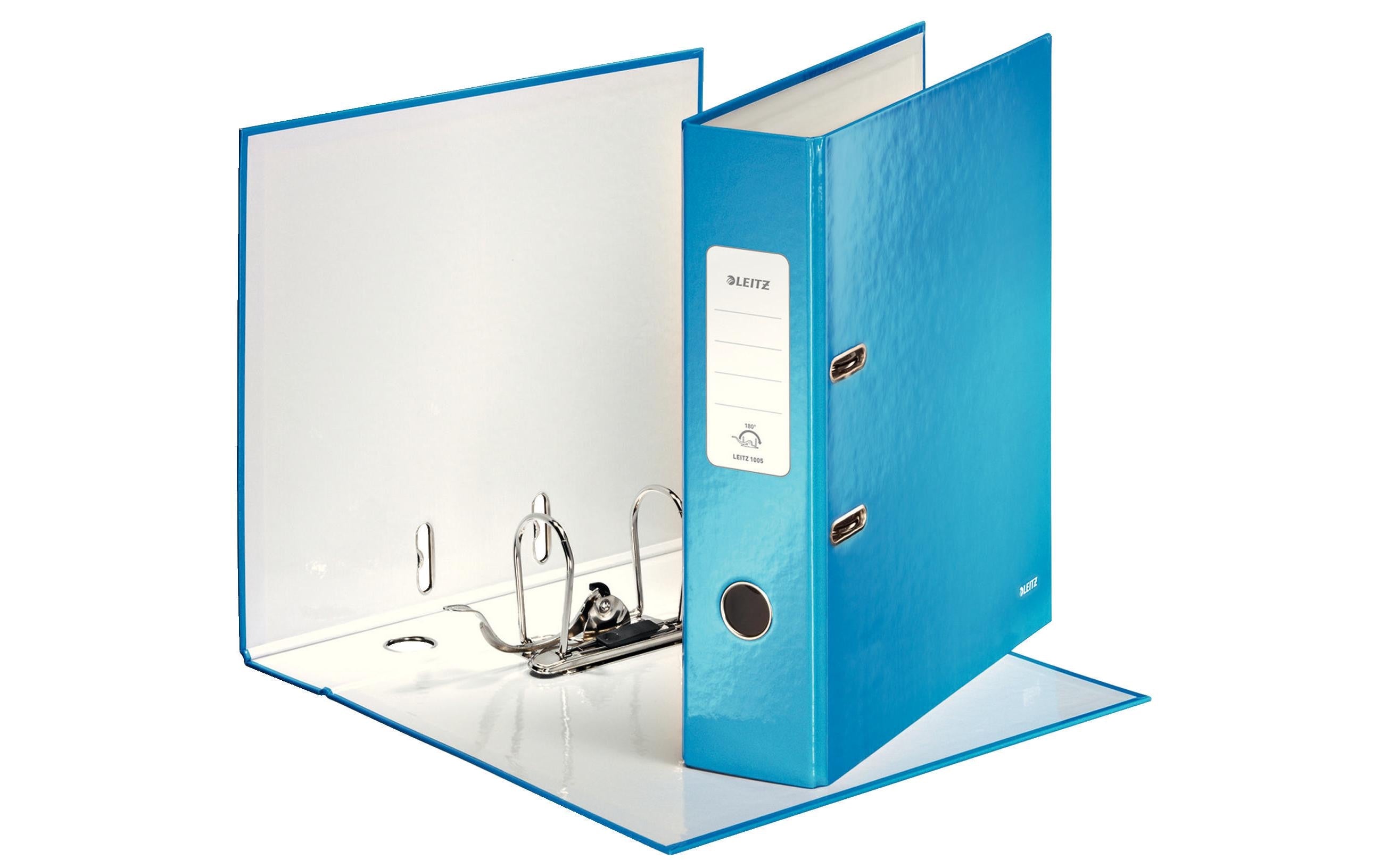 Leitz WOW Qualitäts-Ordner 180° blau, breit