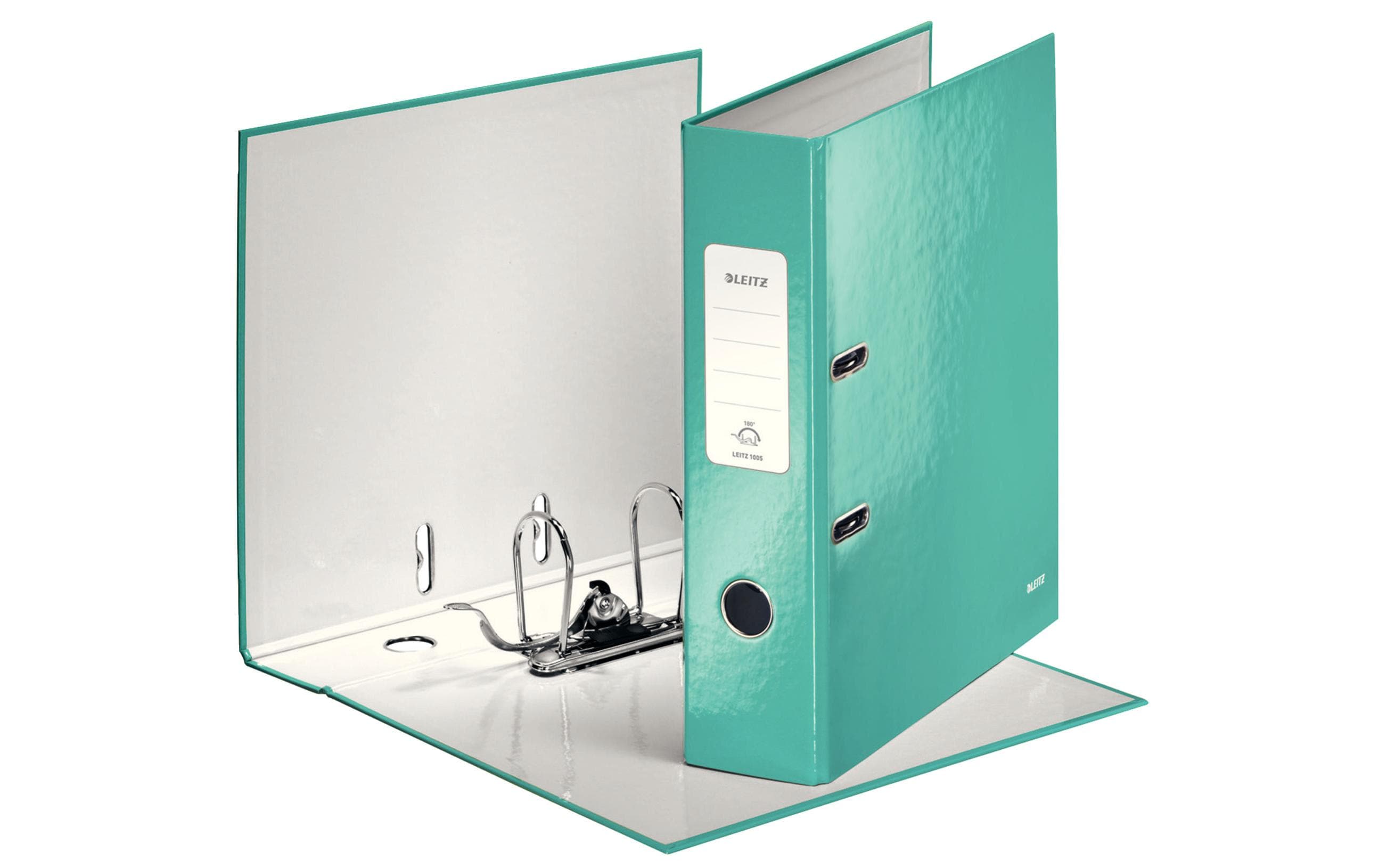 Leitz WOW Qualitäts-Ordner 180° eisblau, breit