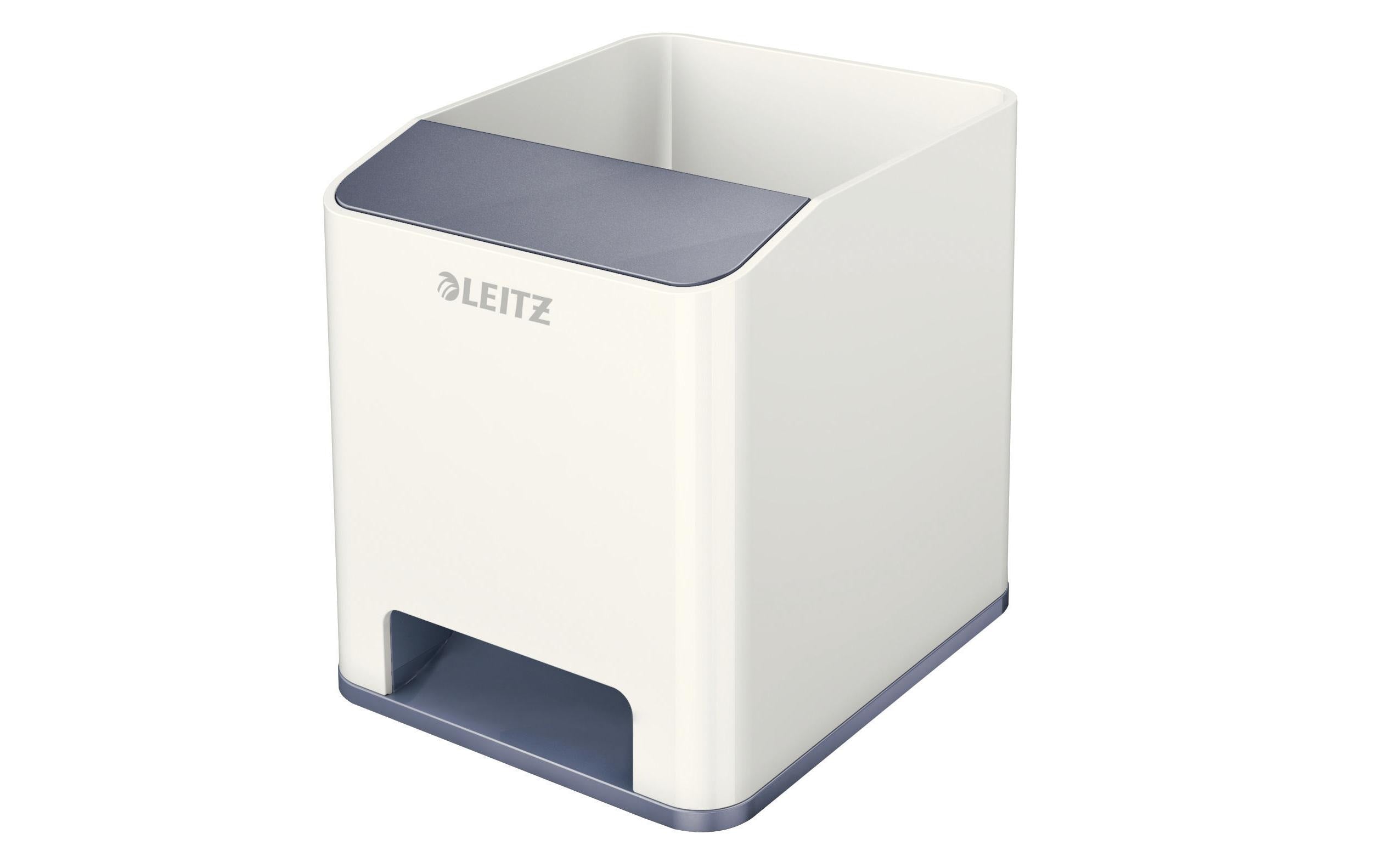Leitz WOW Sound Stifteköcher Duo Colour perlweiss