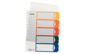 Leitz  PC-beschriftbares Register mehrfarbig, extrabreit, PP, 1-5