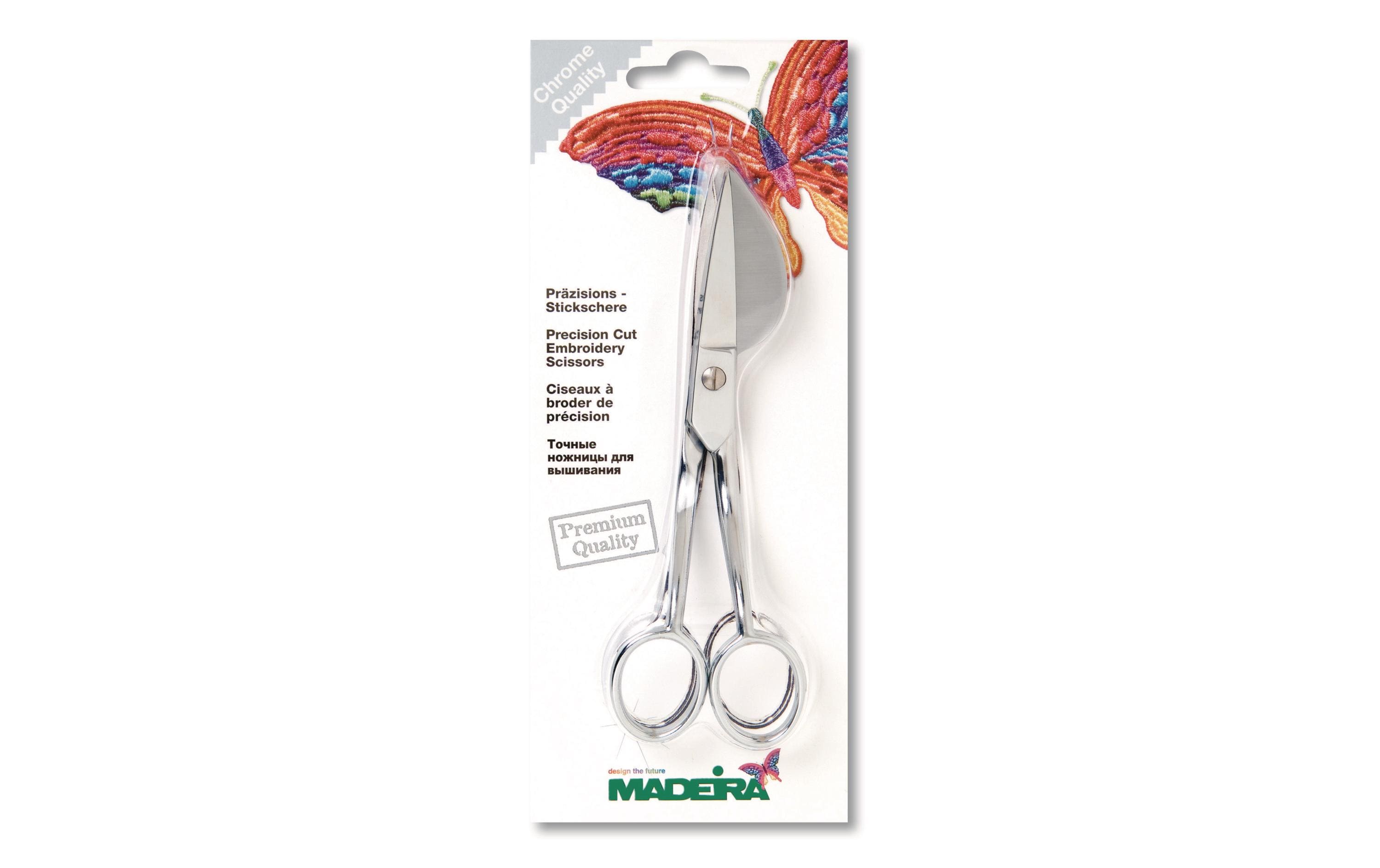 Madeira Präzisions-Stickschere chrome Spitzenart: Applikationsschere