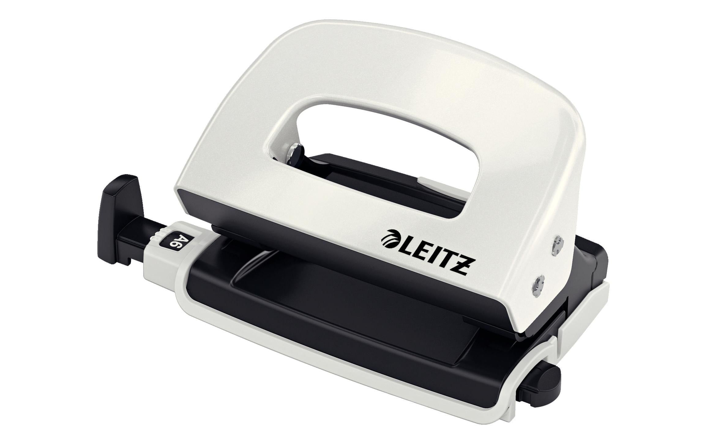Leitz WOW Kleiner Locher NeXXt perlweiss, 10 Blatt, Metall