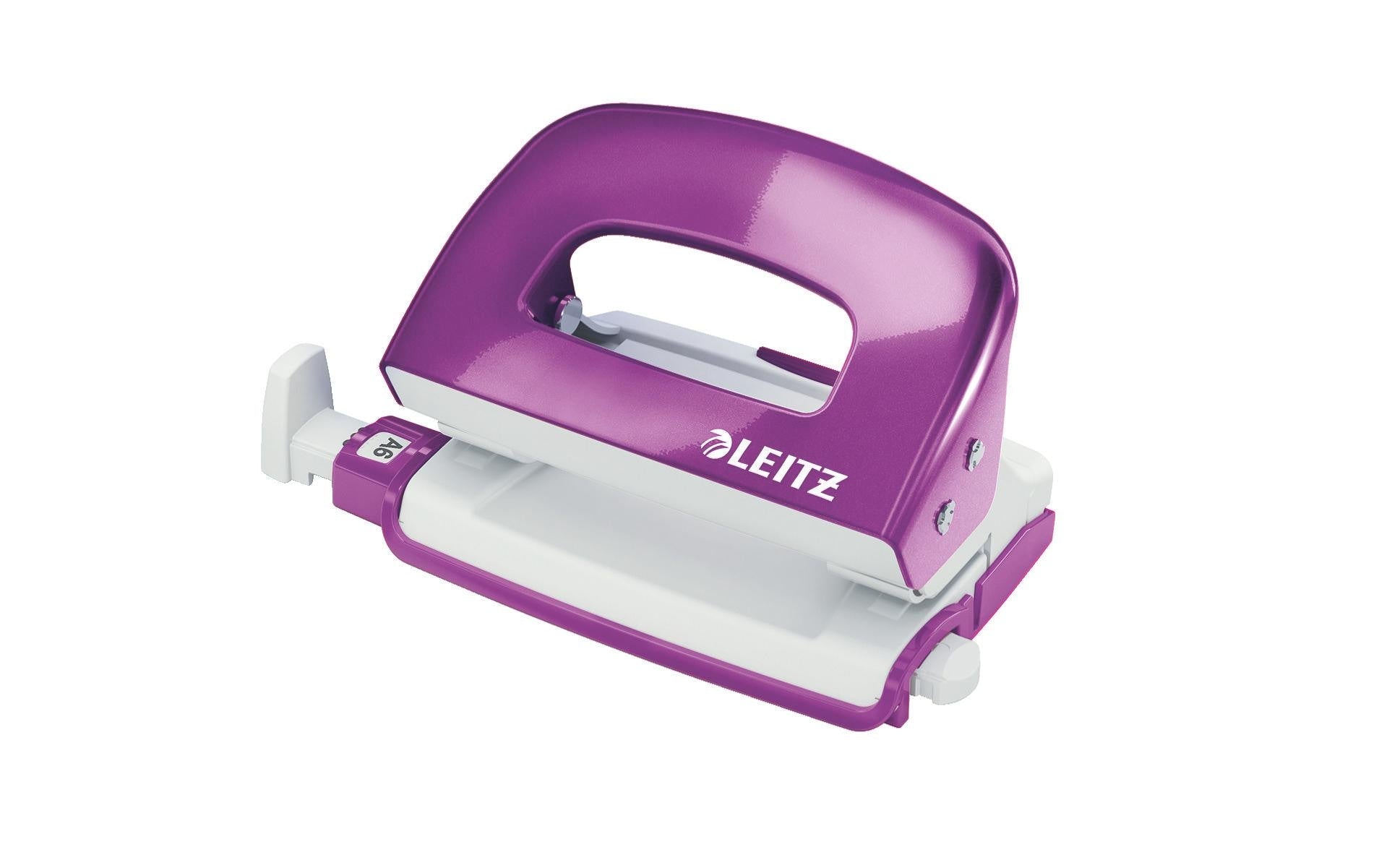 Leitz WOW Kleiner Locher NeXXt violett metallic, 10 Blatt, Metall