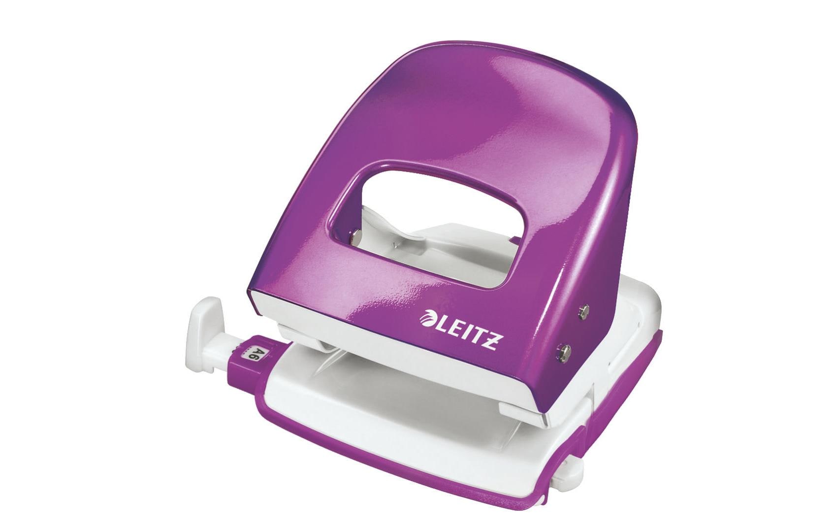 Leitz WOW Bürolocher NeXXt violett metallic, 30 Blatt, Metall