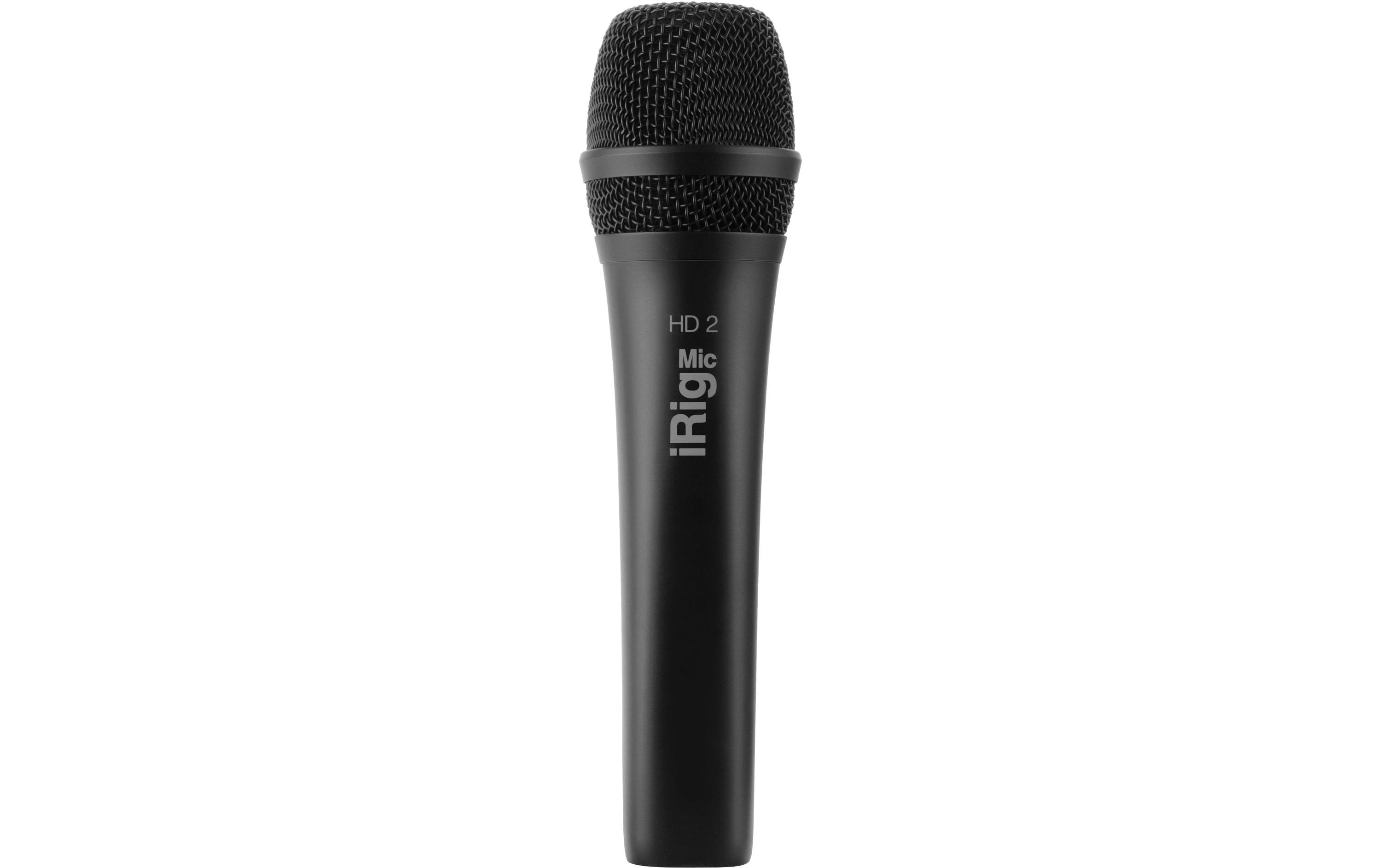 IK Multimedia iRig Mic HD 2 schwarz, Digitales Mikrofon für iOS/Mac/PC