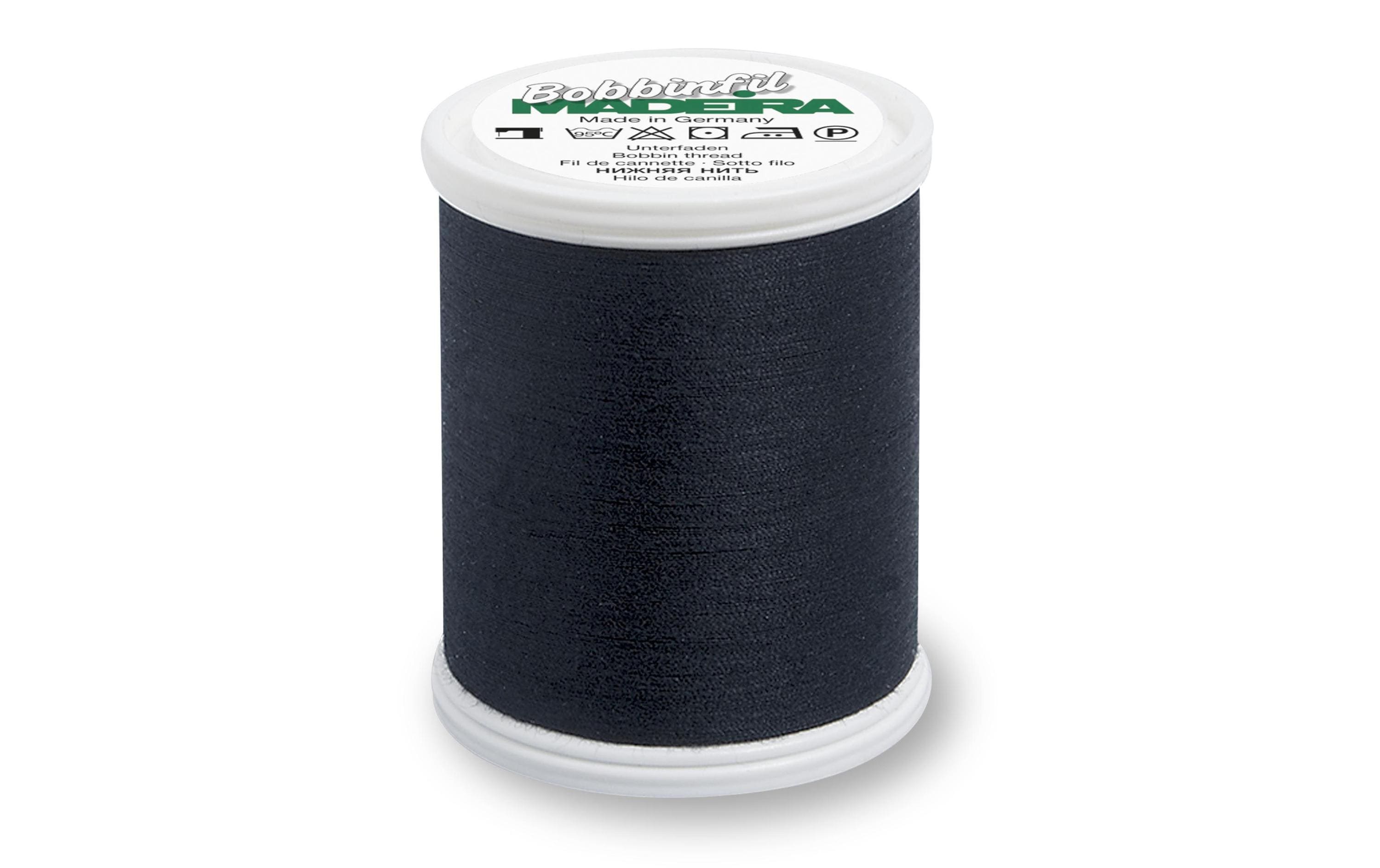 Madeira Unterfaden Bobbinfil Nr 70 schwarz 1 Spule à 1500m, Polyester