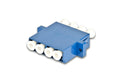 Lightwin LWL Kupplung LC-LC (4-fach), Quad Singlemode, plastik, blau