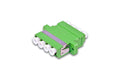 Lightwin LWL Kupplung LC-LC (4-fach), Quad Singlemode, APC plastik, beige
