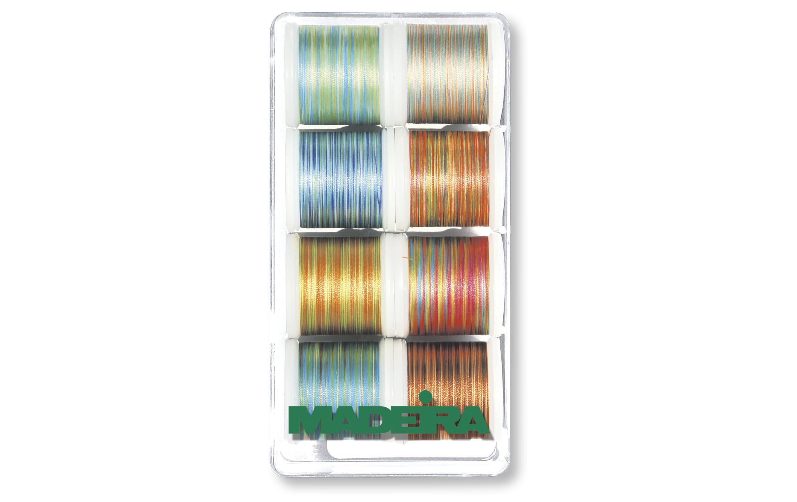 Madeira Stickgarn Polyneon Multicolor Garnbox, 8 Spulen à 200m