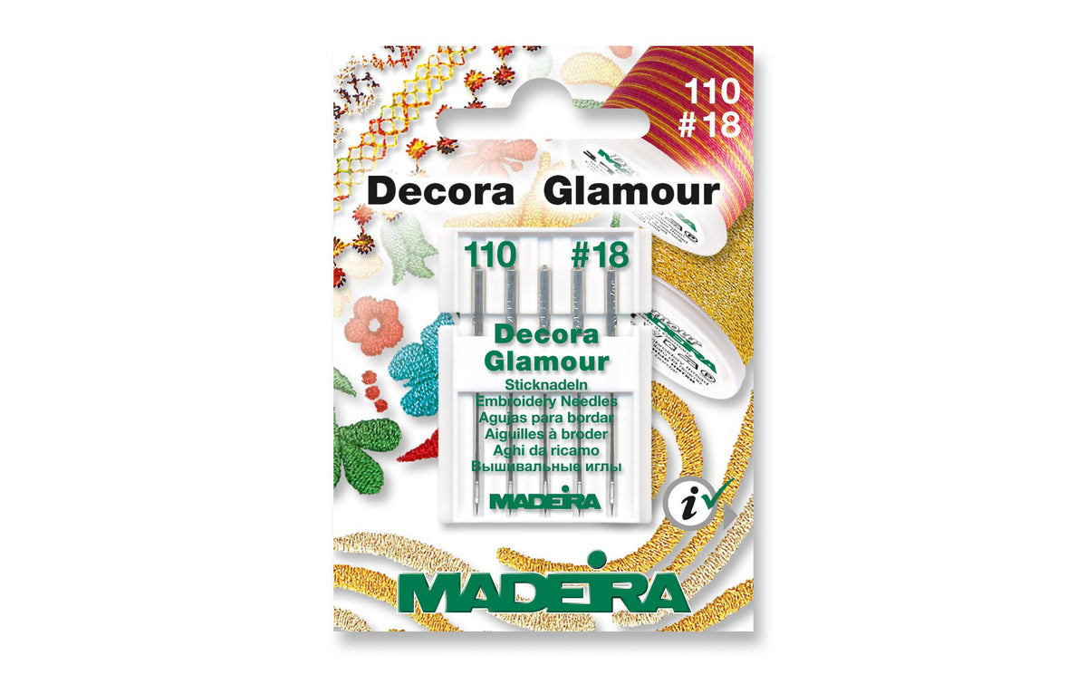 Madeira Maschinennadel Glamour Decora Packung à 5 Nadeln, Nadelst. 110/16