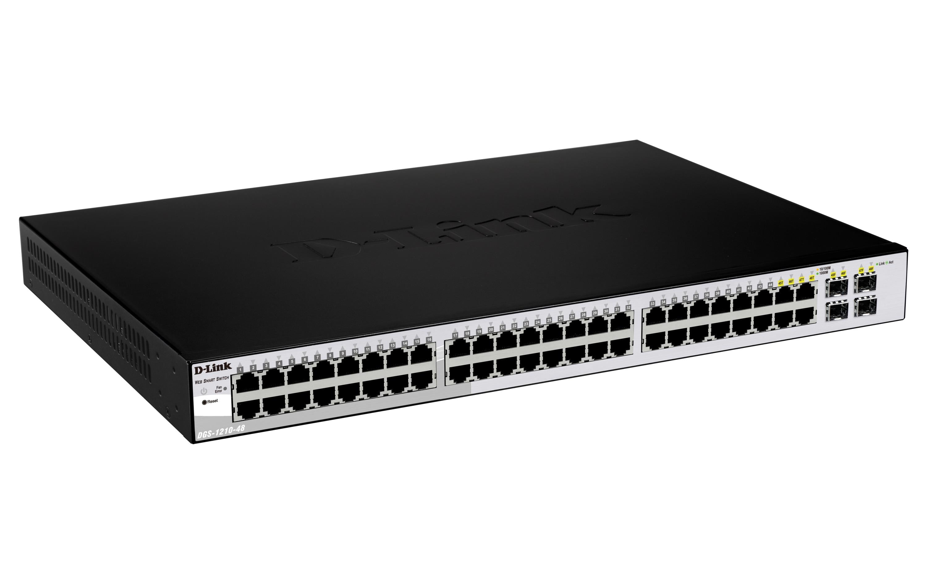 D-Link DGS-1210-48/E: 48 Port Smart Switch 48xGigabit, Layer2, 4xSFP