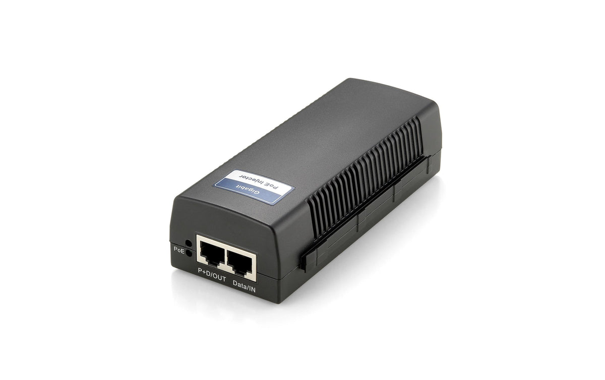 LevelOne POI-3000: High Power PoE Injector PoE bis 30 Watt, (802.3at), Gigabit