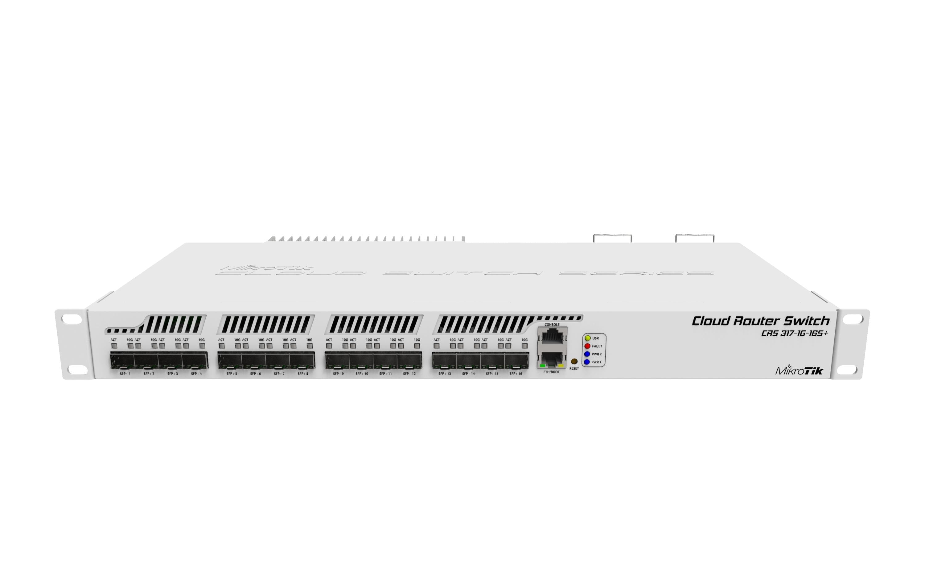 MikroTik CRS317-1G-16S+RM: L3 Smart Switch 19" Rack, 16xSFP+ 10Gbps, 1x 1Gbps, OS L5