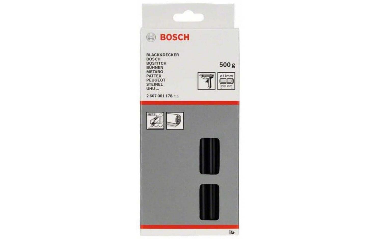 BOSCH Klebesticks, schwarz 500g Klebesticks à 200mm