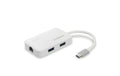 Edimax EU-4308: USB-C zu 1Gpbs LAN, 3xUSB3 USB-C Netzwerkadapter mit 3x USB3.0 Ports