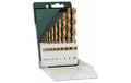 BOSCH 10tlg. Metallbohrer-Set HSS-TiN DIN 338