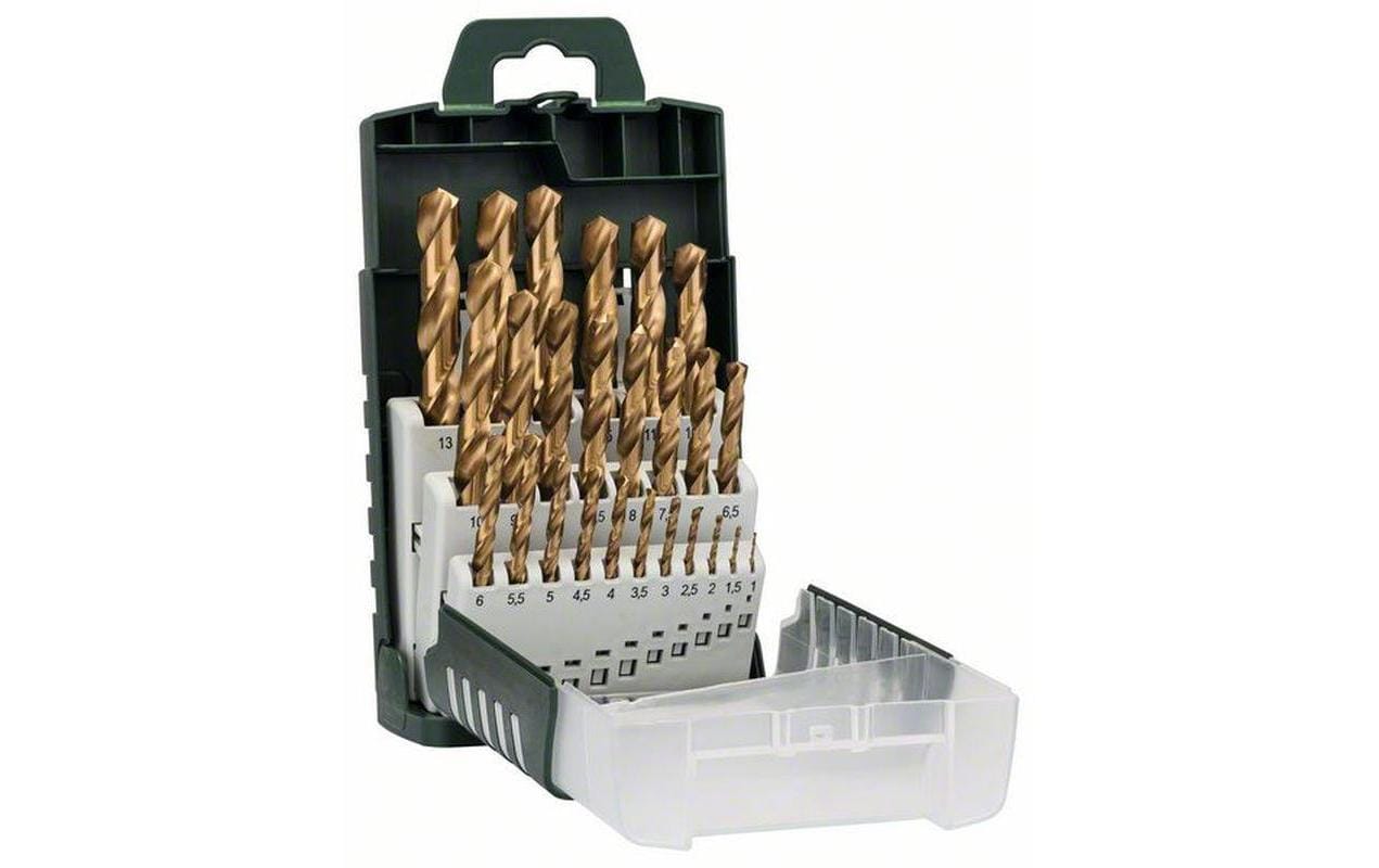 BOSCH 25tlg. Metallbohrer-Set HSS-TiN DIN 338