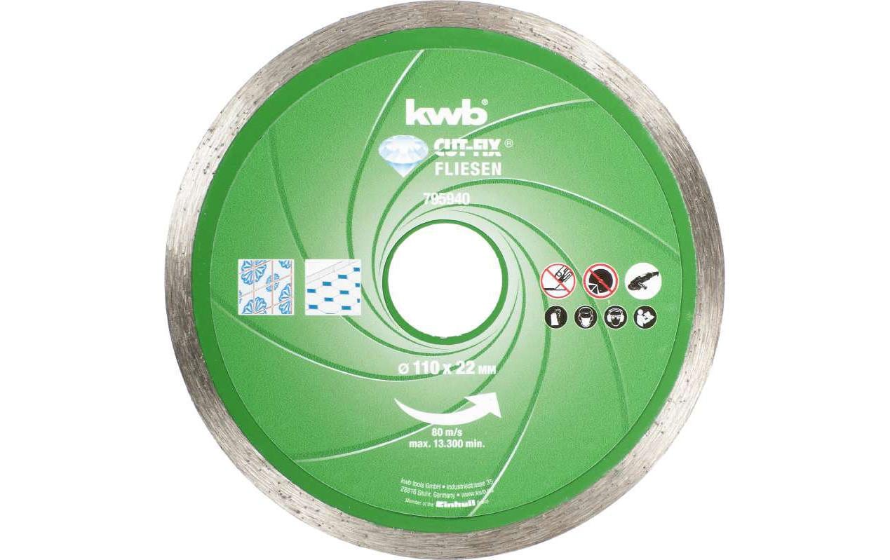 kwb Diamant-Trennscheibe  Fliesen 110