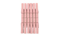 Glorex Wäscheklammer aus Holz 4.8 cm, 12 Stück, rosa