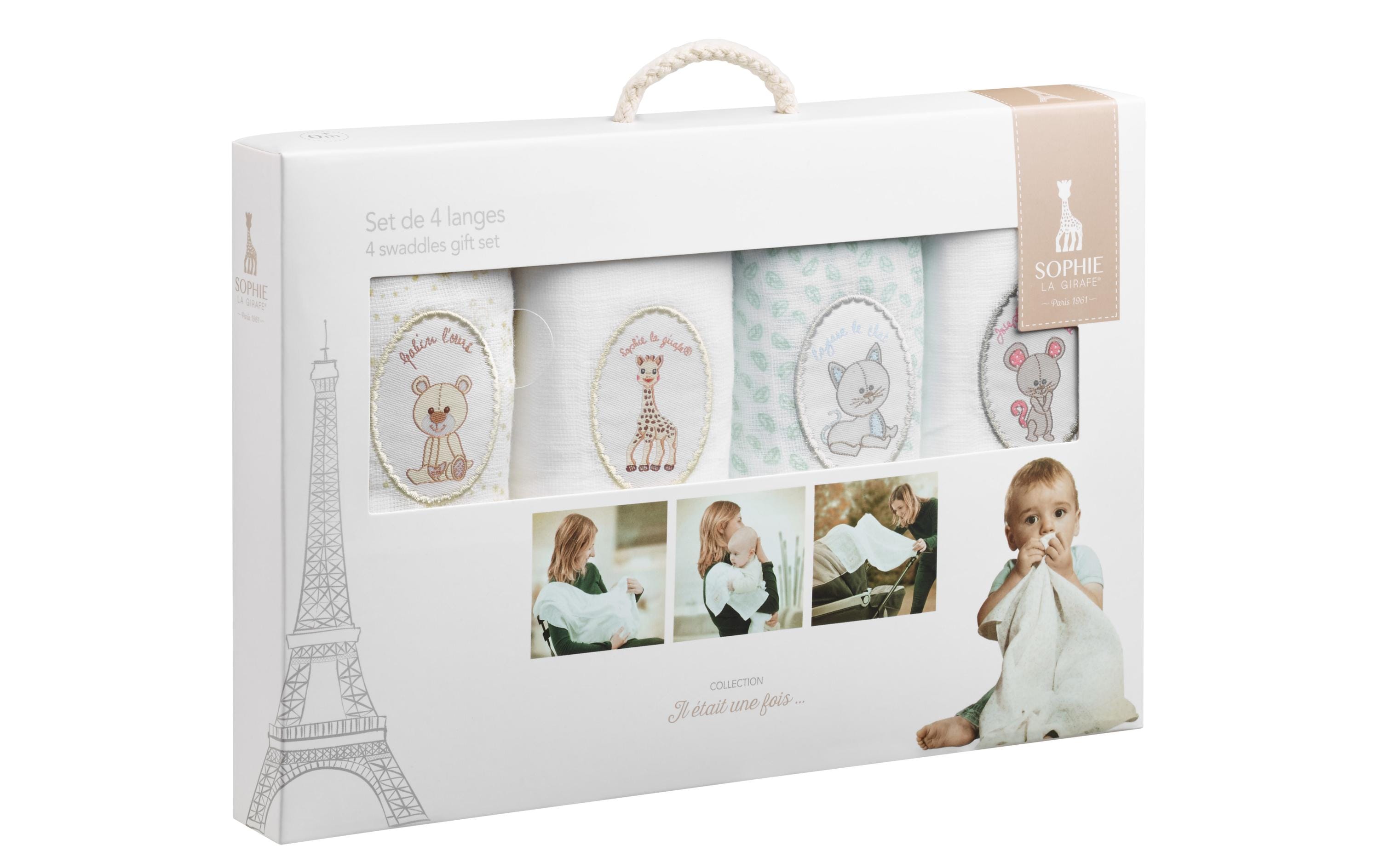Sophie la girafe Geschenkset Mulltuch