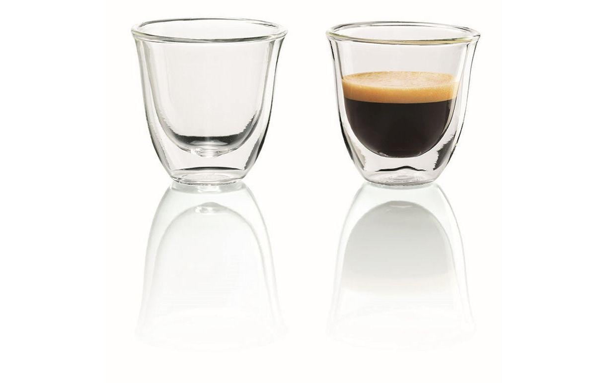 De'Longhi Espresso Gläser 2er Set 2-teilig, 60ml, doppelwandig
