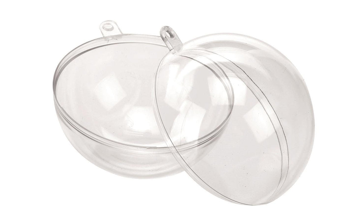Glorex Kugel Kunststoff-Kugel teilbar 16 cm 1 Stück, zum Befüllen/Bebasteln