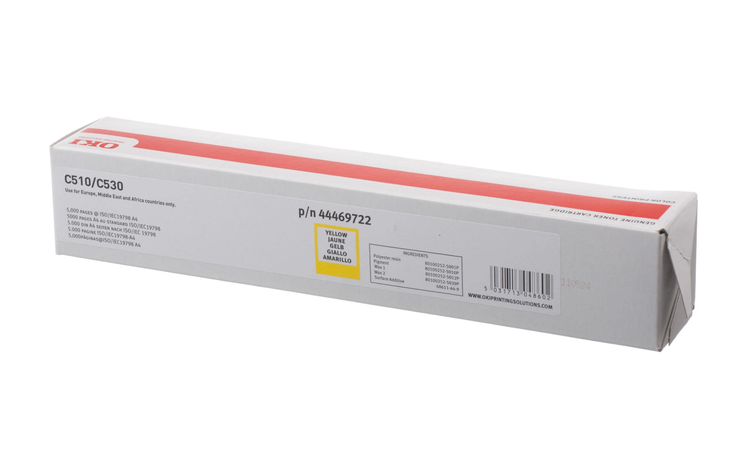 OKI Toner 44469722 zu OKI C510/530 yellow, ca. 5'000 Seiten