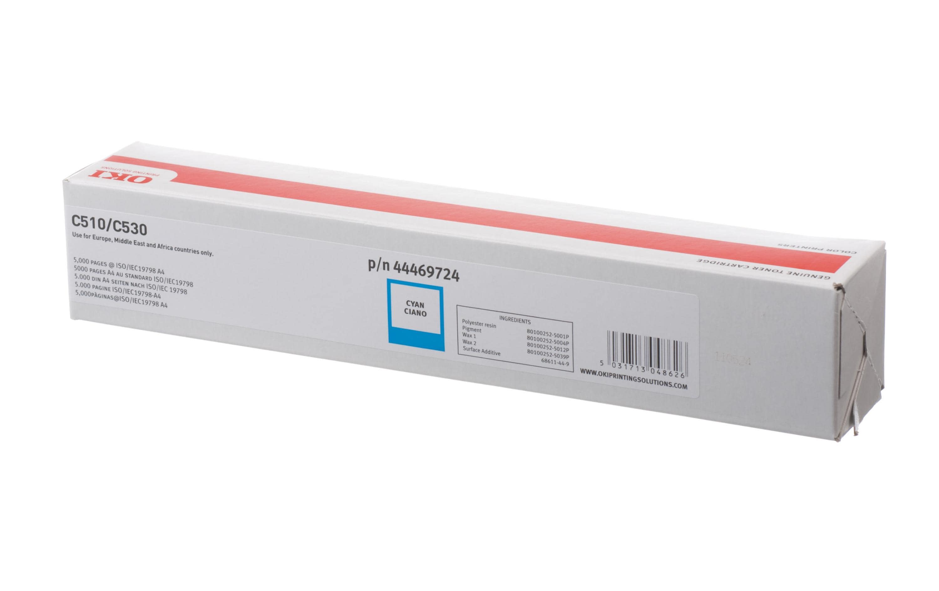 OKI Toner 44469724 zu OKI C510/530 cyan, ca. 5'000 Seiten