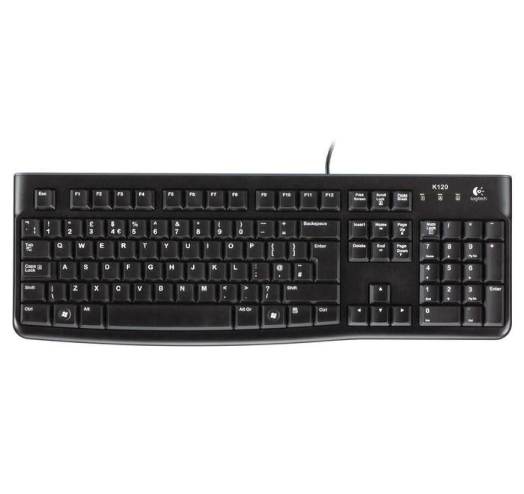 Logitech Keyboard K120 schwarz, USB